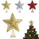 thumbnail image 2 of Adornos navideños con purpurina CAIROYAR para árbol de Navidad estrellas de hierro, 2 of 6