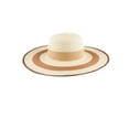 thumbnail image 2 of Jessica Simpson Women's Straw Wide Brim Fedora Hat with�Geometric Band, 2 of 6
