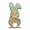 C, variant on YWIYIUD 1PC Easter Rabbit Table Decorations Wooden Rabbit Spring Tiered Tray Decorations Farmhouse Rustic Table Centerpiece for Easter Home Spring Garden Party Tabletop Decor 6inch
