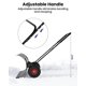thumbnail image 5 of Yeshouse Pala quitanieves resistente con ruedas, cuchilla de acero ajustable, empujador manual ideal para limpiar nieve en entradas de vehículos y aceras sin dañar la espalda, 5 of 8