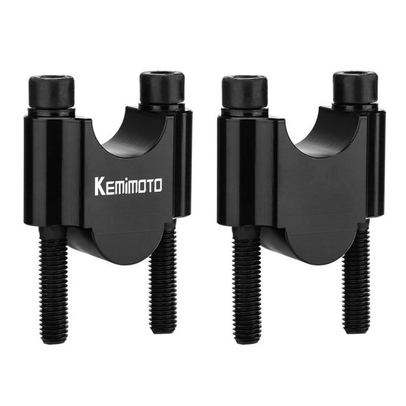 Elevadores de manillar de motocicleta KEMIMOTO de aleación de aluminio de 7/8 pulgadas