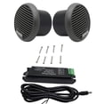 thumbnail image 1 of Altavoces Bluetooth marinos Herdio de 3 pulgadas y 140 W de potencia máxima, color gris, 1 of 6