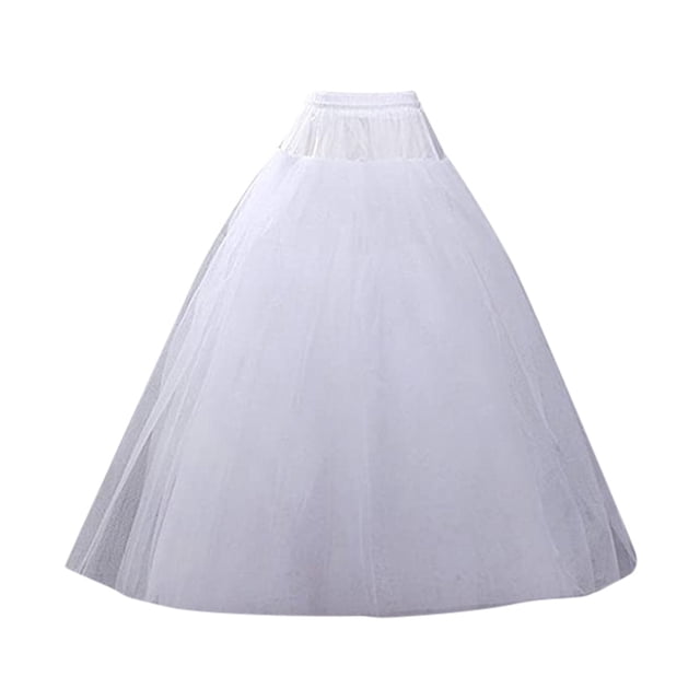 Vestido de novia sin tirantes, corte A, con falda interior, para eventos formales y ceremonias.