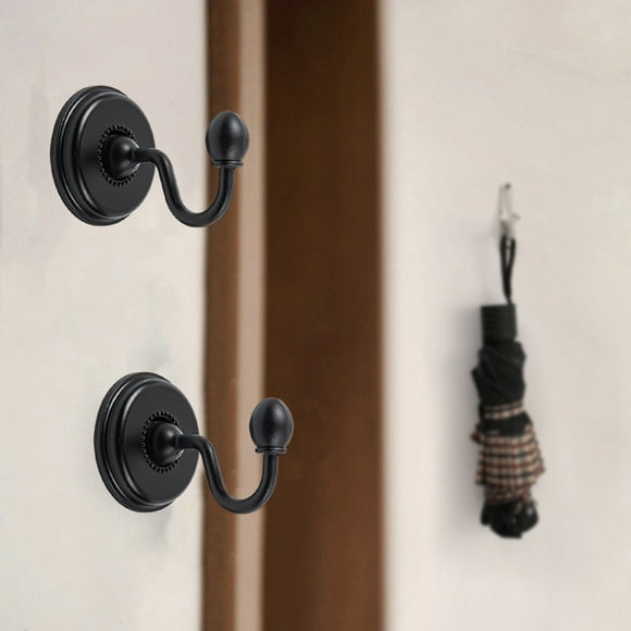 Curtain Tie Backs,2 PCS Alloy Curtain Holdbacks Back Hooks Wall Mounted Coat Hanger Set