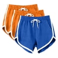 thumbnail image 2 of Zulora Women's Athletic Shorts with Contrast Piping and Drawstring Waist, 2 of 7