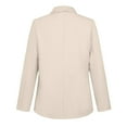 thumbnail image 7 of Uooqdmx Blazers for Women Suits Solid Colour Lapel Pocket Suit Jacket Blazers for Women Business Casual Beige L, 7 of 7