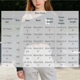 thumbnail image 3 of Edvintorg Girls' Fashion Hoodies & Sweatshirts Long Sleeve Cropped Sweatshirt One Shoulder Loose Casual Pullover Top Girls Clothing Size 5-15, 3 of 7