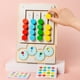 thumbnail image 2 of Juego de mesa de rompecabezas con diapositivas a juego de colores rompecabezas de madera juguete para regalo para niños y niñas, 2 of 8