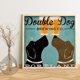 thumbnail image 5 of Cuadros Decorativos Kit de pintura de diamante de taladro redondo completo de perros dobles DIY 5D artesanía (A4194) Tmvgtek embutido en tela, 5 of 7