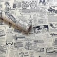 thumbnail image 1 of Vintage Self Adhesive, Self Adhesive Peel & Stick Wallpaper Paper Newspaper, 45cm x 10m, 1 of 5