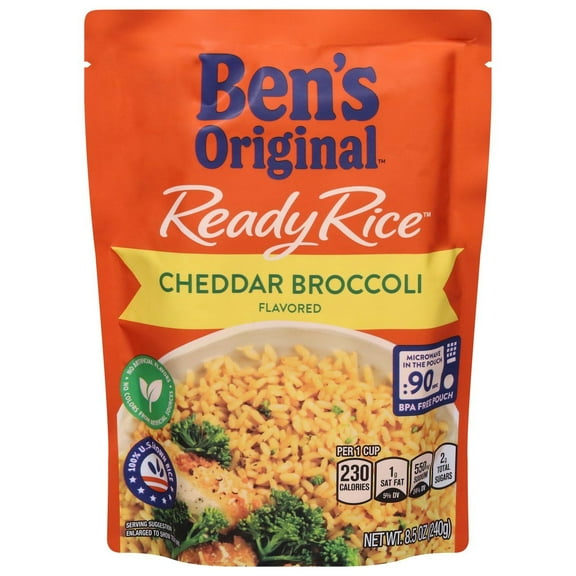 2 Pack - Ben's Original Ready Rice Cheddar Broccoli Flavored Rice - 8.5 oz Packaging may vary