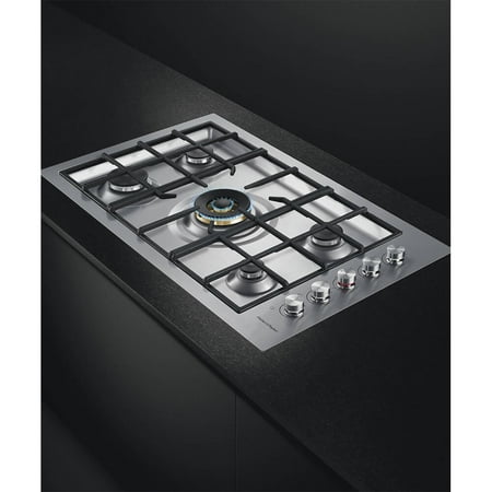 Fisher & Paykel - 35.5" Gas Cooktop - Stainless steel