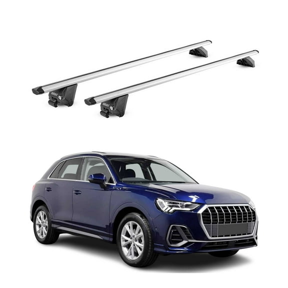2019-2025 Audi Q3 2.gen Roof Rack Cross Bars Silver