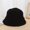 black, variant on New Autumn And Winter Fashion Wool Barrel Hats Female Outdoor Ear Care Ears Black Roll Warm Knitted Woven Cap Spot Replacement