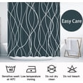 thumbnail image 3 of Dark Grey and White Striped Fabric Shower Curtain for Bathroom with 8 Hooks, Shower Curtains for Bathroom Decoration 36x72 Inch with Hooks Weighted Hem,Waterproof Bath Accessories Hotel Style, 3 of 6