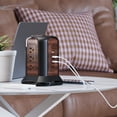thumbnail image 7 of 13-in-1 Power Strip Tower Surge Protector, SUPERDANNY Desktop Charging Station with 9 Outlets, 4 USB Ports(2USB-C/PD18W), 8 Ft Extension Cord, 1080 Joules, 3-Prong, Grounded, Multiple Protections, 7 of 7
