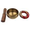 thumbnail image 4 of arctrm Tibetan Singing Bowl Set Meditation Bowl Self Regulation Wellness Brass Ornament, 4 of 10