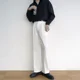 thumbnail image 5 of Pantalones de verano para hombre de talla grande, rectos, negros, 2024, de tela, vintage, elastano, antiarrugas, elegantes, de lujo, 5 of 5