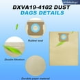 thumbnail image 5 of 9 Pack DXVA19-4102 Shop Vac Bags Replacement Filter Bags Compatible With DEWALT 12-16 Gallon Wet/Dry Vacuum DXV12P DXV14P DXV16P DXV16PA DXV16S, 5 of 7