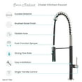 thumbnail image 6 of Chalet Single Handle, Pull-Down Kitchen Faucet in Brushed Nickel and Black, 6 of 11