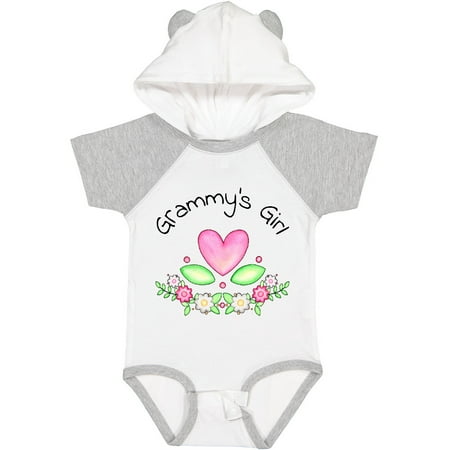 

Inktastic Grammy s Girl- Heart Flowers Gift Baby Girl Bodysuit