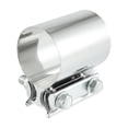 thumbnail image 1 of Unique Bargains 1pcs Universal Car Exhaust Pipe Sleeve Connector Clamp Coupler 2” Replacement, 1 of 7