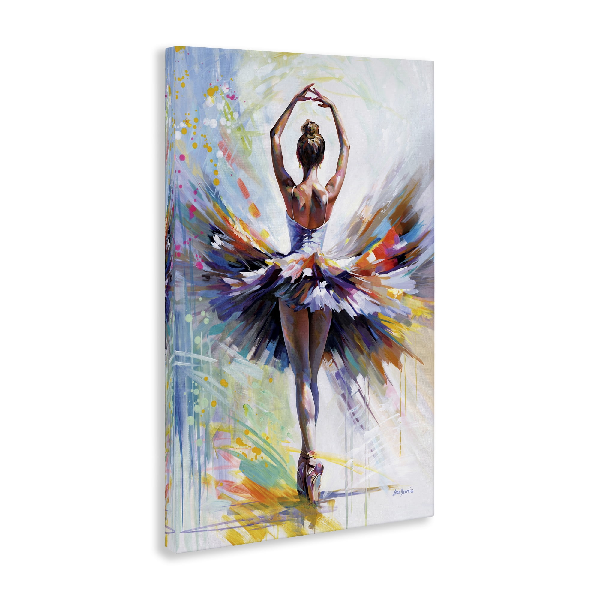 Stupell Industries Prelude to Passion Ballet Entertainment Painting Wrapped Canvas Art Print Wall Art, 30 x 45