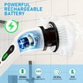 thumbnail image 5 of 1pc, Electric Rotary Scrubber, Rechargeable Cleaning Brush, Bathroom/Shower, 5 of 5