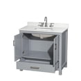 thumbnail image 2 of Wyndham Collection Wcs141436s-Qtz-Us3mxx Sheffield 36" Free Standing Single Basin Vanity, 2 of 7