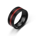 thumbnail image 1 of Couple Rings Promise Rings For Couples Titanium Steel Two-tone Ring, 1 of 3