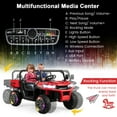 thumbnail image 5 of Gymax 24V Kids Ride On Dump Truck 2-Seater Electric Truck w/ Remote Control Red, 5 of 9