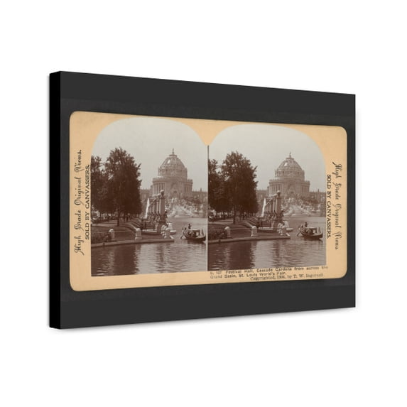 Canvas Print: Festival Hall, Cascade Gardens From Across The Grand Basin, St