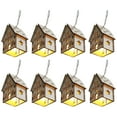 thumbnail image 4 of Christmas Decorations Hangs Wooden House Christmas Ornament Light String Decorations For Holiday Decor For Parties Home Decoration Giving Realistic Design Christmas string lights, 4 of 8