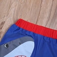 thumbnail image 3 of Styles I Love Little Boys Graphic Print Swim Shorts Bathing Suit Beach Pool Boy Swim Trunks (Dark Blue - Shark, 90/1-2 Years), 3 of 6