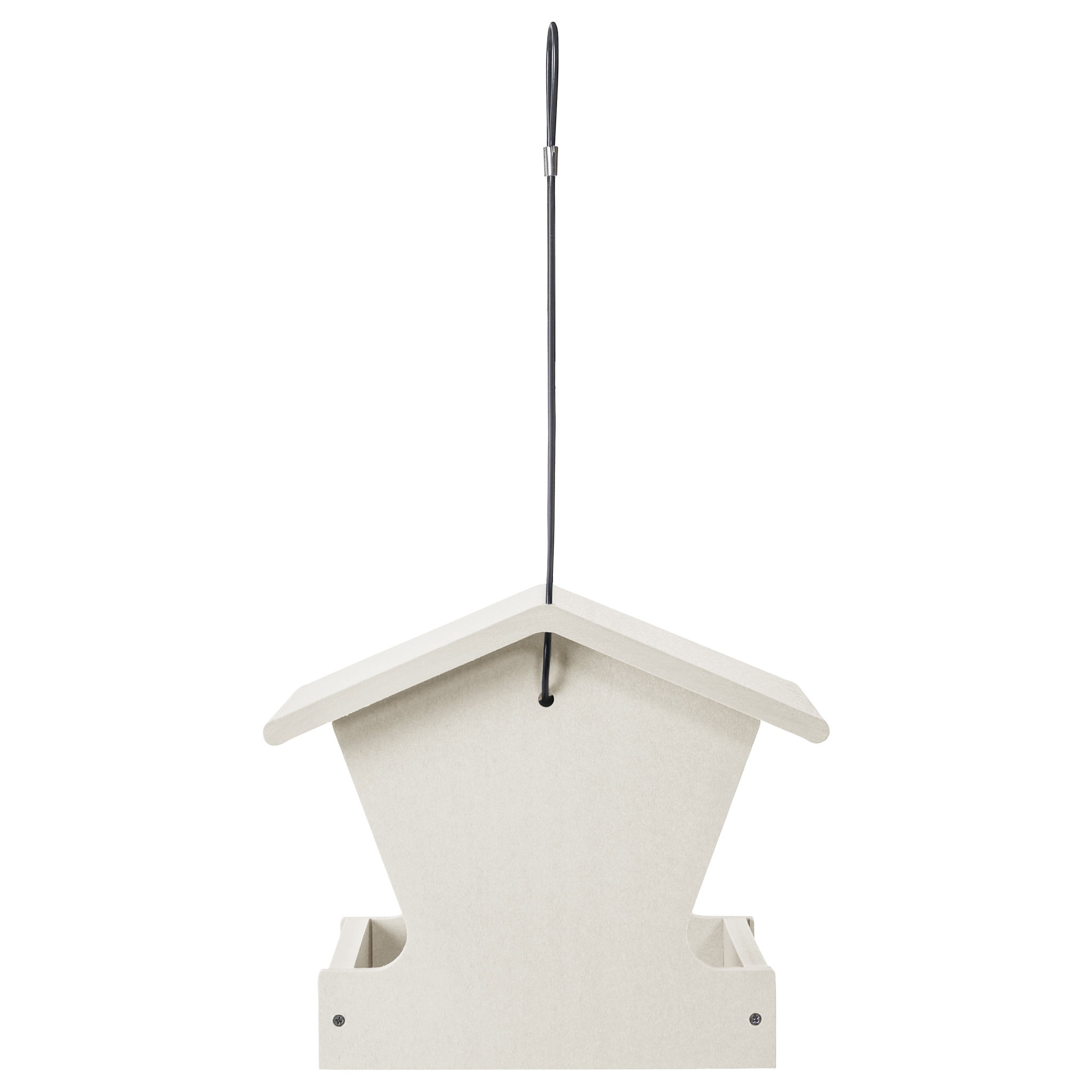 Birds Choice Medium Hopper Recycled Plastic Bird Feeder, 1-Piece, 3 lb Capacity, Sea Salt