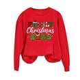 thumbnail image 2 of Merry Christmas Sweatshirts Womens Crewneck Christmas Printed Shirts Loose Long Sleeve Blouses Casual Xmas Sweatshirt Holiday Party Pullover Sweater Tops XL, 2 of 8