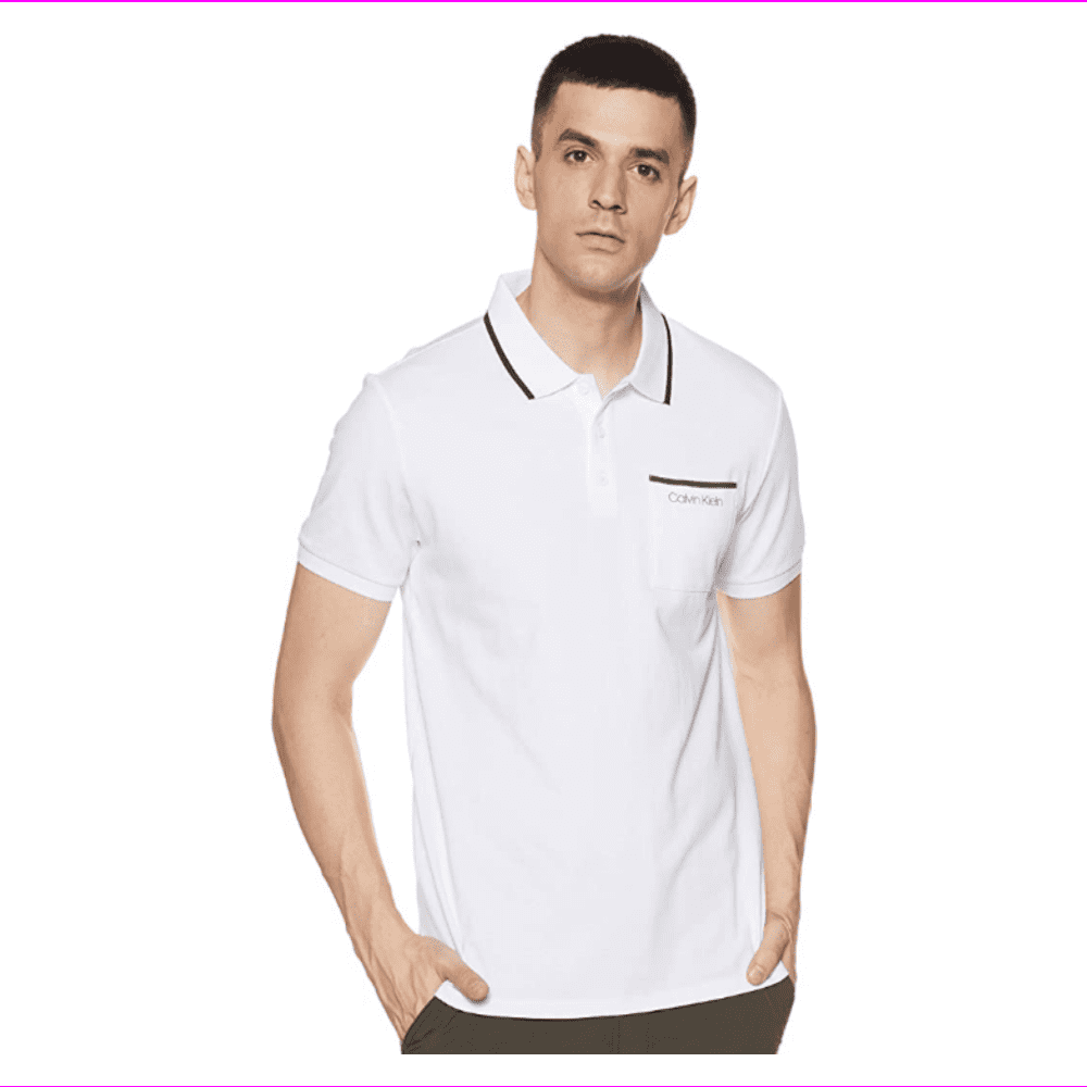 Calvin Klein Jeans White Polo T-Shirt 