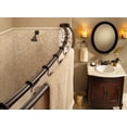 thumbnail image 6 of Moen DN2141BL Matte black adjustable curved shower rod, 6 of 7