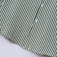 thumbnail image 6 of Muscularfit Green Dress Shirts Striped Pocket French Cuff T Shirt Collared T Shirts Long Sleeve Mens Casual Shirts,XXXL, 6 of 7