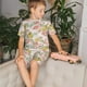 thumbnail image 4 of Balery Tropical Flamingo Pineapple Conjunto de Pijama Infantil de Manga Corta con Estampado – Ropa de Dormir de Algodón Suave-Medium, 4 of 6