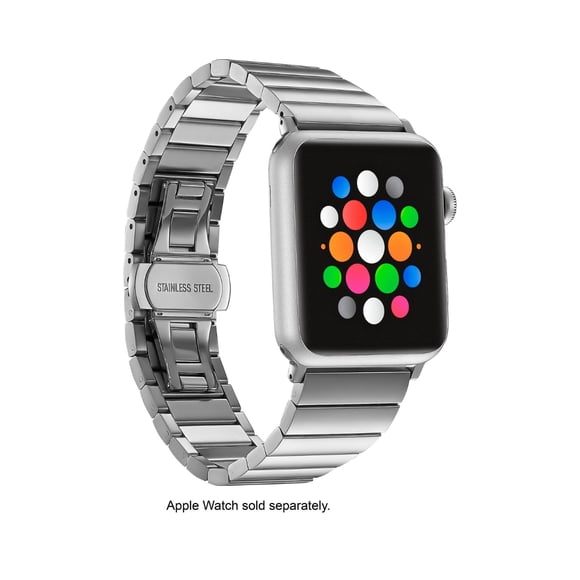 Correa de Eslabones de Acero Inoxidable para Apple Watch 42/44 mm - Platinum