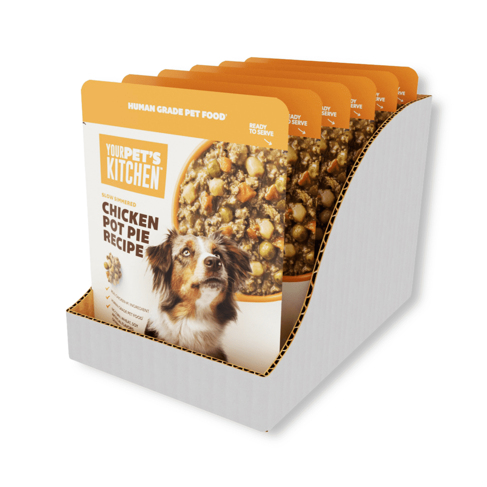Your Pet's Kitchen Wet Dog Food Pouch, Chicken Pot Pie Recipe, 9 oz, Pack of 6