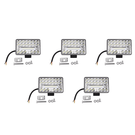5pcs 4 Inch Car LED Work Light 108W 36LED Bar Square Spotlight 12V 24V Offroad for Truck Offroad ATV
