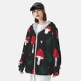 thumbnail image 4 of Picia Amanita Mushroom Women's Men's UPF 50+ Sun Protection Hoodie Shirt Long Sleeve SPF Fishing Outdoor UV Hiking Lightweight Shirts-3X-Large, 4 of 9