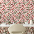 thumbnail image 2 of Ambesonne Japanese Peel & Stick Wallpaper for Home, Sakura Flowers Asian Art, 13"x72", Pale Salmon Mint Green, 2 of 5