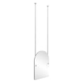 thumbnail image 2 of Frameless Arched Top Ceiling Hung Mirror in Satin Chrome, 2 of 2