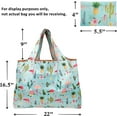 thumbnail image 6 of Wrapables Large Foldable Tote Nylon Reusable Grocery Bags, 5 Pack, Fantasy Treats, 6 of 6