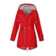 thumbnail image 1 of Chaqueta suave con capucha, impermeable, para exteriores, color rojo rojo XXXL, 1 of 4