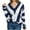 Blue, variant on Timegard Sweaters for Women Striped V Neck Long Sleeve Color Block Pullover Fall Casual Loose Knit Tops