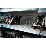 Kinter 9396169 3 x 0.5 x 22 in. Lozier & Madix Fixtures Plastic Divider System, Clear